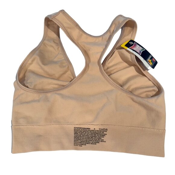 Fruit Of The Loom Comfort Flex Fit Wireless Sports Bra M DHHB39 Soft Taupe NWT - Picture 9 of 9